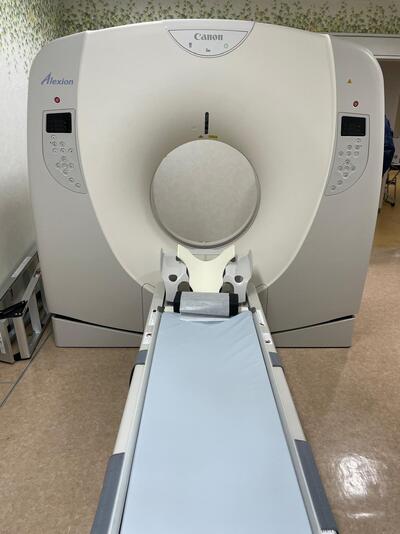 マルチスライスCT装置の１枚目写真