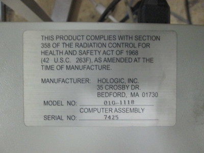 X-ray bone density measuring device 5